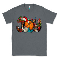 Charcoal Heather joy with basketball and santa's hat Classic Tee - AdoDesignShop