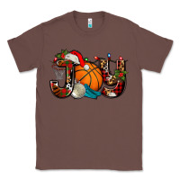 Chestnut joy with basketball and santa's hat Classic Tee - AdoDesignShop