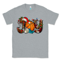Heather Grey joy with basketball and santa's hat Classic Tee - AdoDesignShop