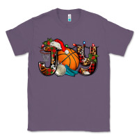 Lavender joy with basketball and santa's hat Classic Tee - AdoDesignShop