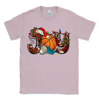 Lilac joy with basketball and santa's hat Classic Tee - AdoDesignShop