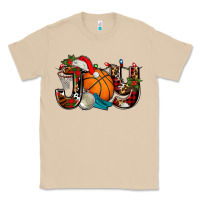 Mushroom joy with basketball and santa's hat Classic Tee - AdoDesignShop