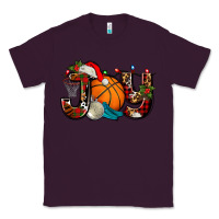 Plum joy with basketball and santa's hat Classic Tee - AdoDesignShop