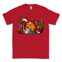 Red joy with basketball and santa's hat Classic Tee - AdoDesignShop
