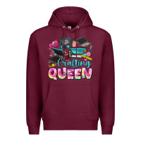 Burgundy crafting queen Premium Hoodie - JahusDesignShop