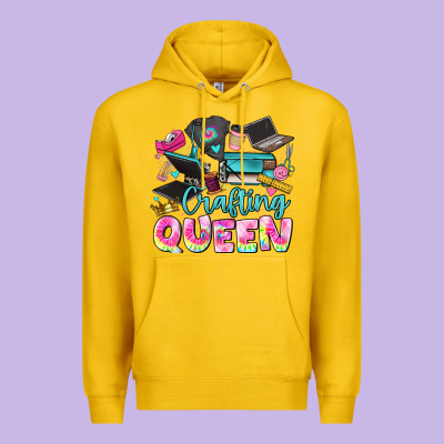 Crafting Queen Premium Hoodie Designed By Jahusdesignshop