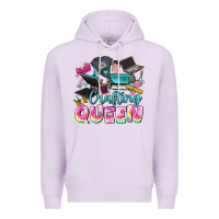 Lilac crafting queen Premium Hoodie - JahusDesignShop