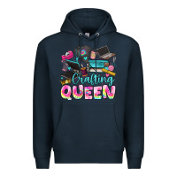 Navy crafting queen Premium Hoodie - JahusDesignShop