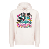 Pale Pink crafting queen Premium Hoodie - JahusDesignShop