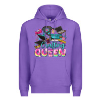 Purple crafting queen Premium Hoodie - JahusDesignShop