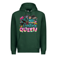 Sports Green crafting queen Premium Hoodie - JahusDesignShop
