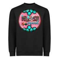 Black nurse round earrings 3 Heavyweight Sweatshirt - BundleAndBundleShop