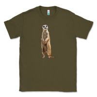 Army Green Meerkat Classic Tee - LillyAllenDesigns