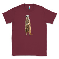 Burgundy Meerkat Classic Tee - LillyAllenDesigns