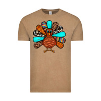 Vintage Coffee Thanksgiving Turkey Vintage Tee - JahusDesignShop