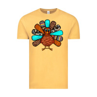 Vintage Mustard Thanksgiving Turkey Vintage Tee - JahusDesignShop