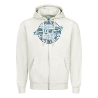 Oatmeal Heather frostys snowflake cafe Zipper Hoodie - MaliasSmallBusiness