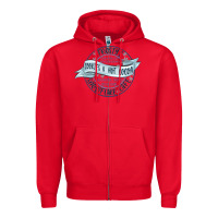 Red frostys snowflake cafe Zipper Hoodie - MaliasSmallBusiness