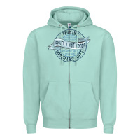Seafoam frostys snowflake cafe Zipper Hoodie - MaliasSmallBusiness
