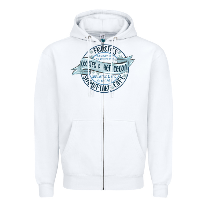 Frostys Snowflake Cafe Zipper Hoodie by MaliasSmallBusiness | Teevron