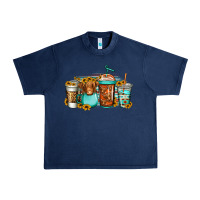 Navy longhaired cow coffee cups Urban Heavy Tee - Jasminsmagicworld