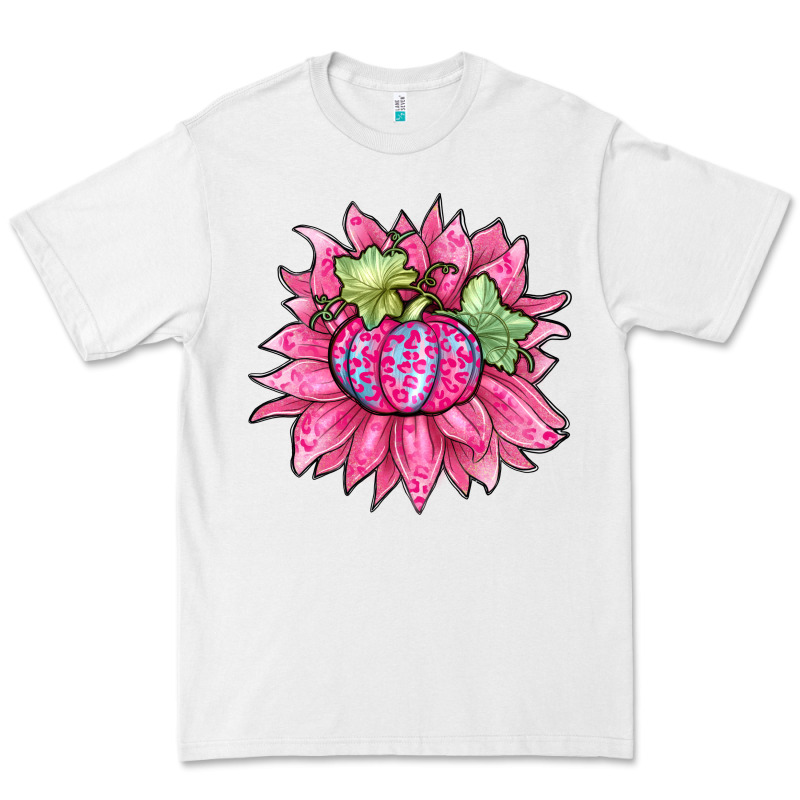 Sunflower Pumpkin Breast Cancer Premium Tee by Zillion Design Studio | Teevron