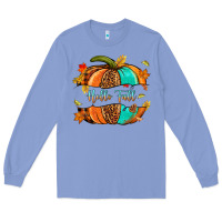 Colony Blue pumpkin hello fall Long Sleeve Tee - NancyCooperArtShop