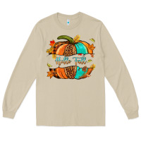 Mushroom pumpkin hello fall Long Sleeve Tee - NancyCooperArtShop