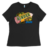 Black Kindergarten Ladies Tee - RanaPortraitStore