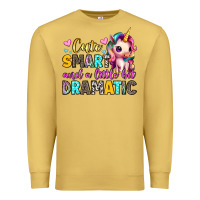 Antique Gold cute smart and a little bit dramatic Premium Sweatshirt - Artiststas