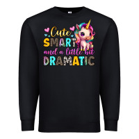 Black cute smart and a little bit dramatic Premium Sweatshirt - Artiststas