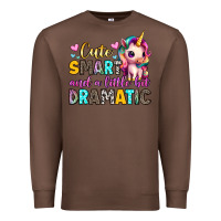 Chestnut cute smart and a little bit dramatic Premium Sweatshirt - Artiststas