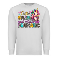 Dove Grey cute smart and a little bit dramatic Premium Sweatshirt - Artiststas