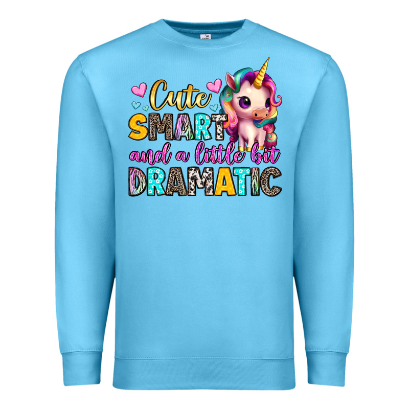 Cute Smart And A Little Bit Dramatic Premium Sweatshirt by Artiststas | Teevron