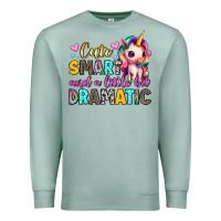 Seafoam cute smart and a little bit dramatic Premium Sweatshirt - Artiststas