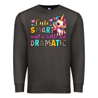 Smoke cute smart and a little bit dramatic Premium Sweatshirt - Artiststas