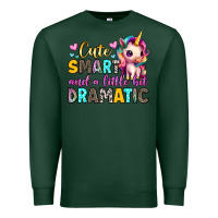 Sports Green cute smart and a little bit dramatic Premium Sweatshirt - Artiststas