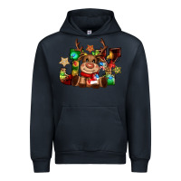 Navy reindeer joy christmas Urban Hoodie - CowGirlArtShop