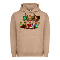 Pigment Burro reindeer joy christmas Urban Hoodie - CowGirlArtShop