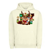 Pigment Pistachio reindeer joy christmas Urban Hoodie - CowGirlArtShop