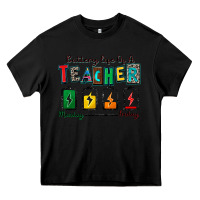 Black battery life of a teacher Heavy Core Tee - Zillion Design Studio