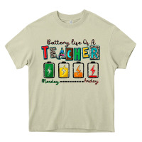 Battery Life Of A Teacher Heavy Core Tee | Teevron