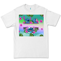 White custom name stitch Premium Tee - AdoDesignShop
