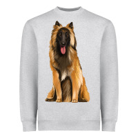 Heather Grey belgian shepherd tervuren Heavyweight Sweatshirt - Artiststas