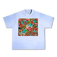 Grape Ice tropical flowers Urban Heavy Tee - Artiststas