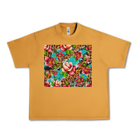 Peanut Butter tropical flowers Urban Heavy Tee - Artiststas