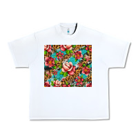 White tropical flowers Urban Heavy Tee - Artiststas
