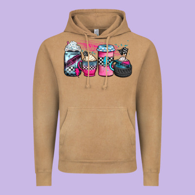 Racing Coffee Cups Vintage Hoodie Designed By Jahusdesignshop