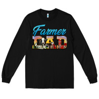 Black Western Farmer Dad Long Sleeve Tee - LillyAllenDesigns