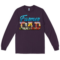 Plum Western Farmer Dad Long Sleeve Tee - LillyAllenDesigns